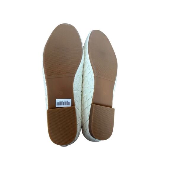 Onyx Quilted Cream Loafers Size 8.5 - Picture 6 of 8